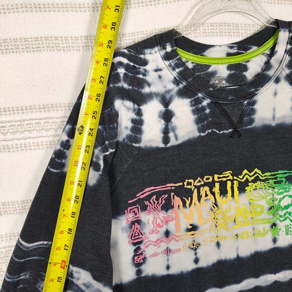 Maui & Sons Unisex Tie Dye Crew Neck Sweatshirt Size M - Picture 5 of 8